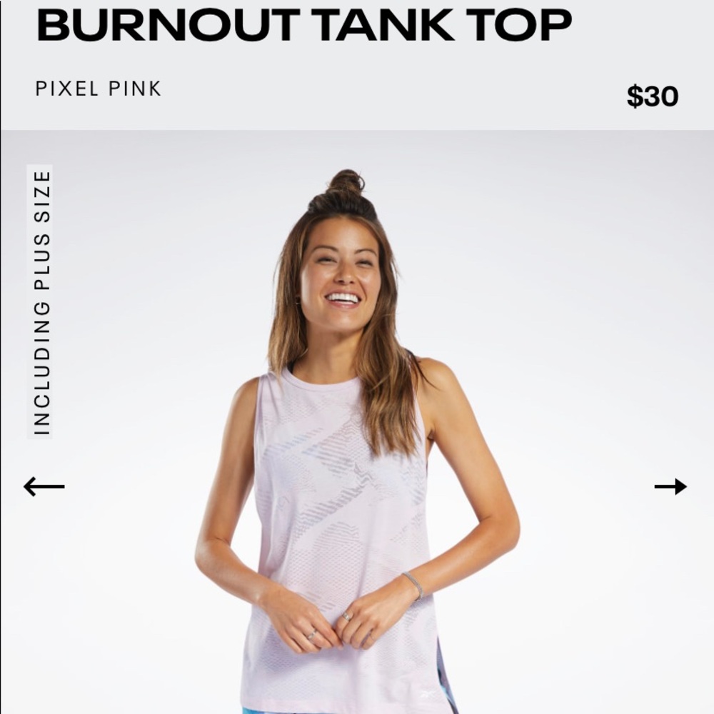 Reebok Burnout Tank SMALL